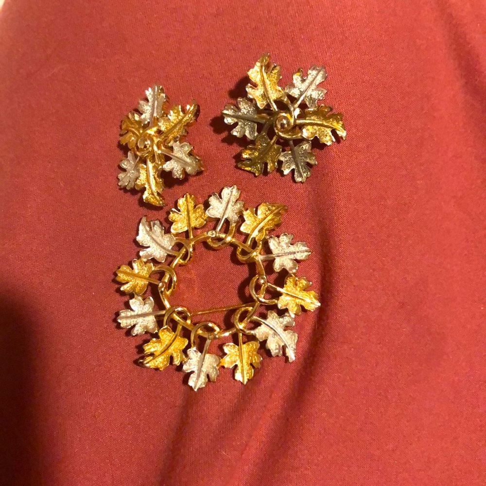 Vintage Earring and Pin Set (Can be Separated)
